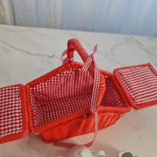 Set Té Infantil Porcelana Cesta Picnic