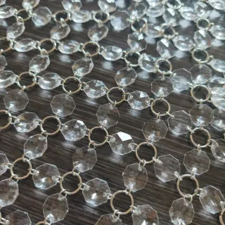 Top Zara Pedrería Plata Talla M