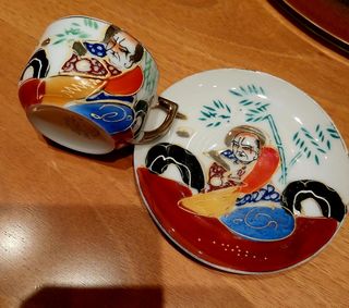 Coppia tazzine e piattini giapponesi