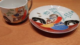 Coppia tazzine e piattini giapponesi