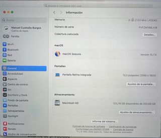 MacBook Pro 13 2019 Plata