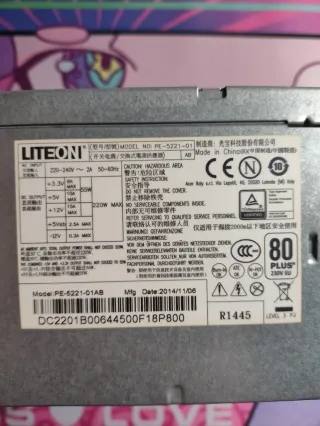Fuente de Alimentación LiteOn 220w