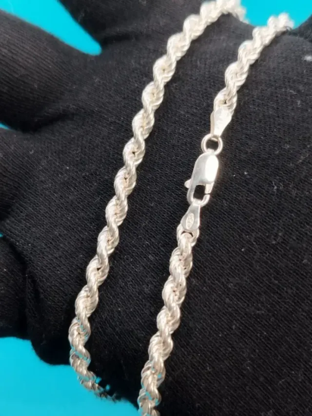 Cordon salomonico PLATA 925 mm.