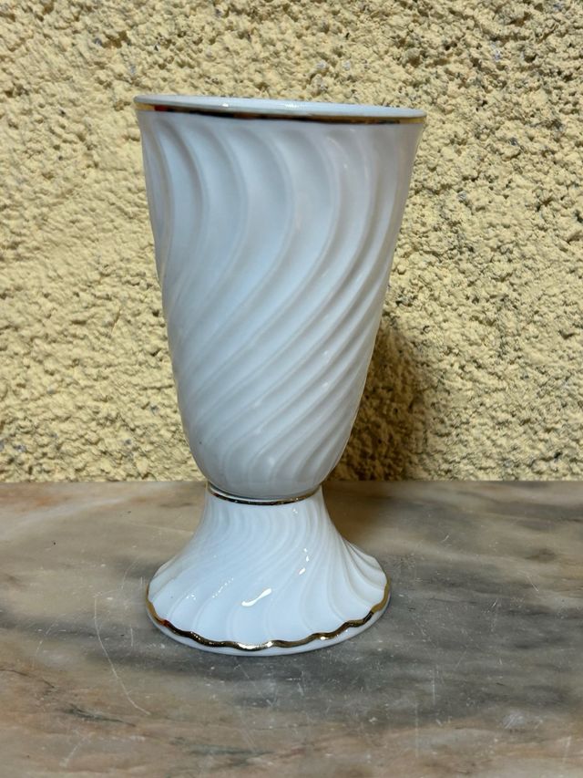 Mazagrán Limoges Porcelana Pájaro Flores