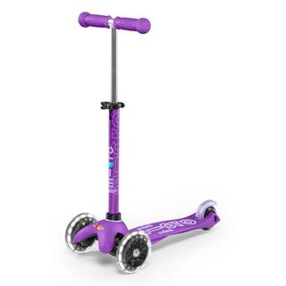 Patinete Micro Mini Deluxe LED Morado claro