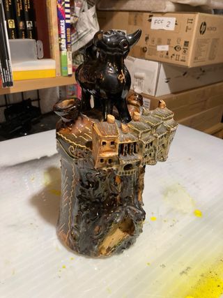 Botijo decorativo de cerámica