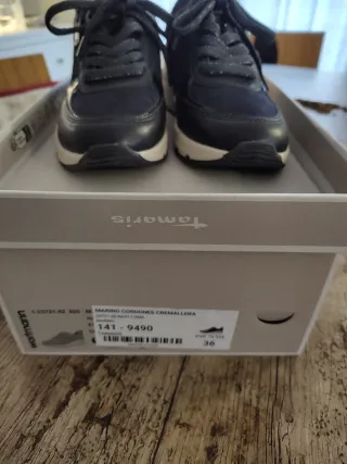 Zapatos Tamaris Mujer Talla 36 Azul Marino