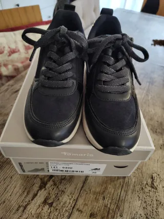 Zapatos Tamaris Mujer Talla 36 Azul Marino