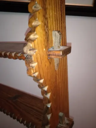 Estantería madera tallada vintage