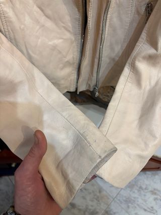 Giacca donna modello chiodo in vera pelle vintage