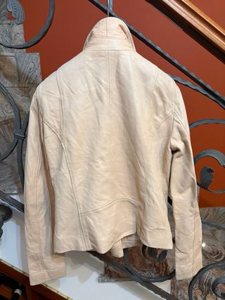 Giacca donna modello chiodo in vera pelle vintage