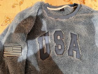 Sudadera pelo azul Manfinity