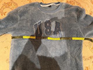 Sudadera pelo azul Manfinity