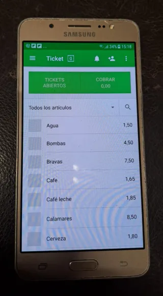 TPV Táctil Posnow Negro con impresosa integrada...