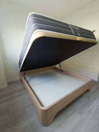 base tapizada, colchones, canapes abatibles. camas