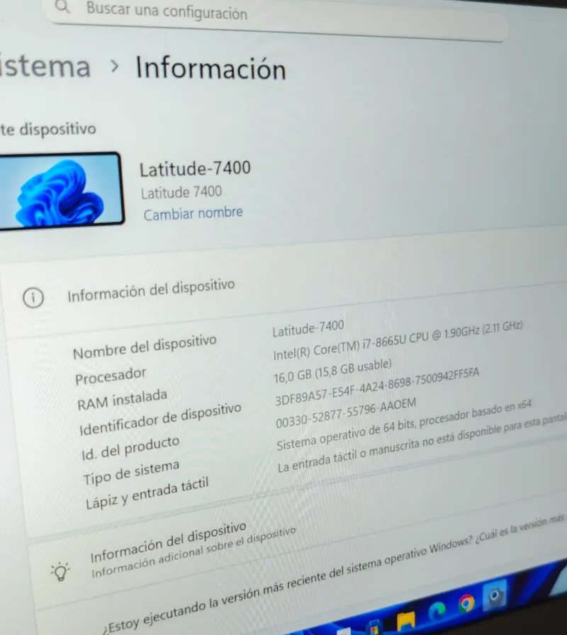 Dell Latitude i7/16gb/512gb (OPORTUNIDAD LIMITADA) afbeelding 2