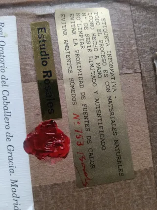 Cuadro religioso cobre