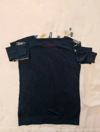 Jersey Desigual azul estampado floral