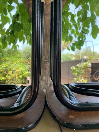 2 Sillas Vintage Madera y Metal