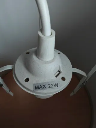 Lámpara de techo beige tela