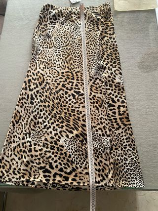 Falda midi Zara animal print Talla S