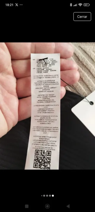 Chaqueta bolero Tezenis Xs