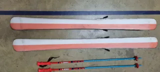 Esquís Wedze 130cm + Bastones 100cm + Funda