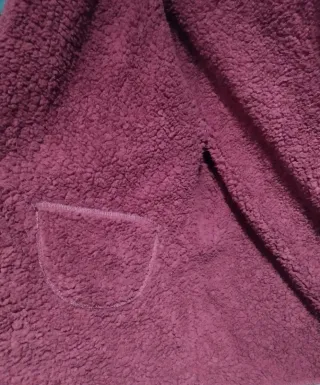 Chaquetón reversible azul y burdeos