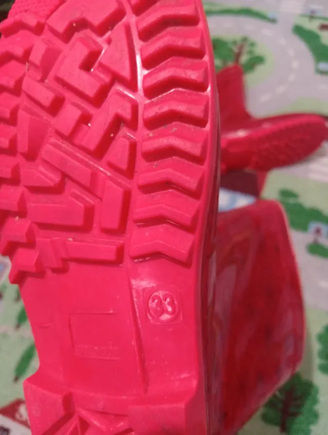 Botas de agua Spiderman rojas T33