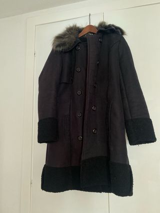 Abrigo de lana negro