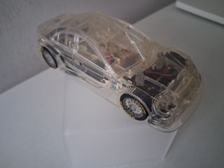 SCALEXTRIC MERCEDES CLK TRANSPARENTE