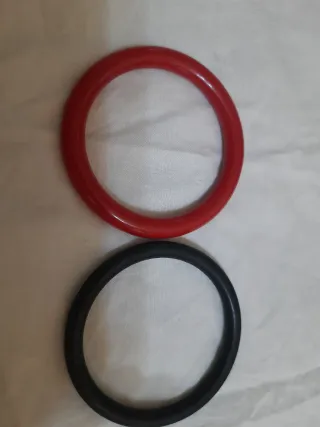 Coppia Bracciali Vintage Rossi e Neri