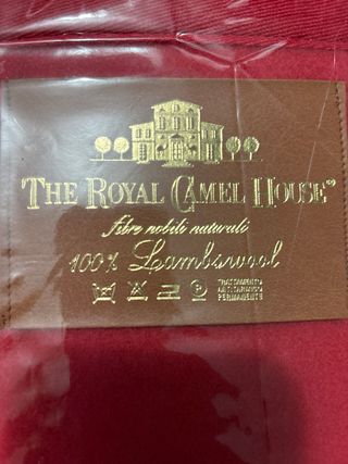 Coperta Pura Lana Merino Australiano Rossa