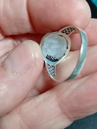 Anillo Plata Ley Luna Piedra