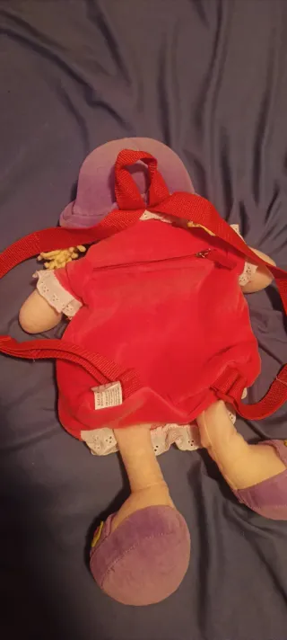 Mochila Muñeca Peluche Nombre Personalizado