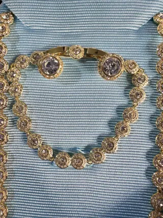 Conjunto Swarovski Joyería Collar y Pulsera