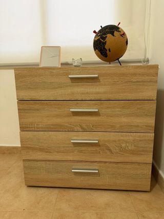 Cómoda 4 cajones color cambray
