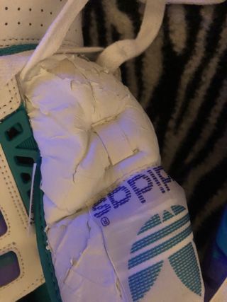 Adidas Sneakers Vintage OG Basket Viola Bianco