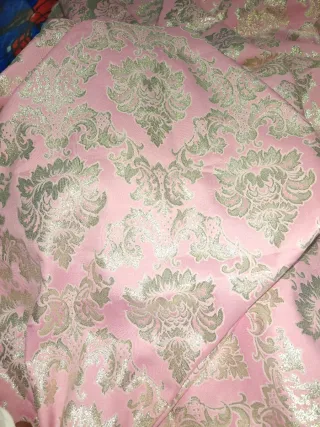 Corte Traje de Fallera Rosa y dorado