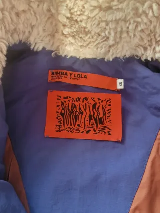 Abrigo Bimba y Lola Beige y Azul