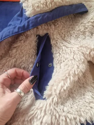 Abrigo Bimba y Lola Beige y Azul