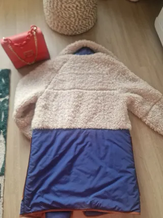 Abrigo Bimba y Lola Beige y Azul