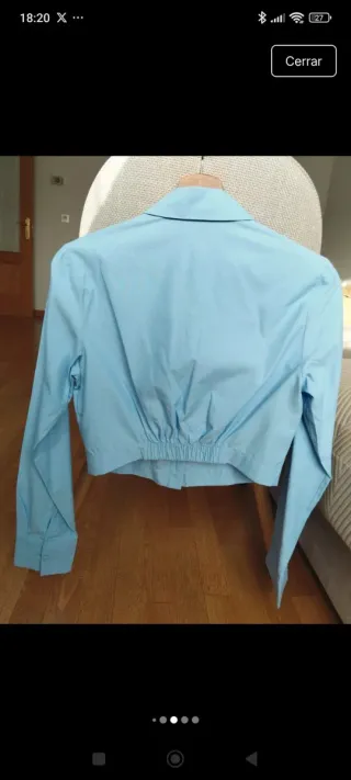 Blusa Stradivarius azul T-Xs