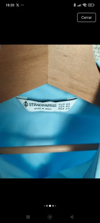 Blusa Stradivarius azul T-Xs