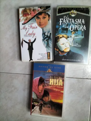 Lote 3 Cintas VHS: My Fair Lady, Fantasma de la Óp