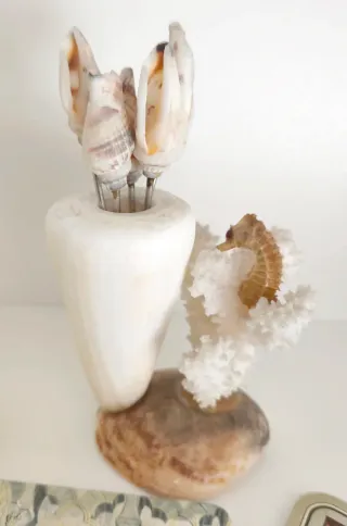 Set de posavasos y servilletero tejido amarillo