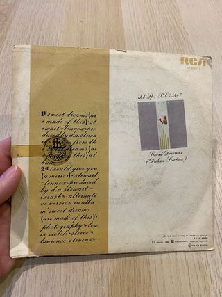 Vinilo Sweet Dreams Eurythmics