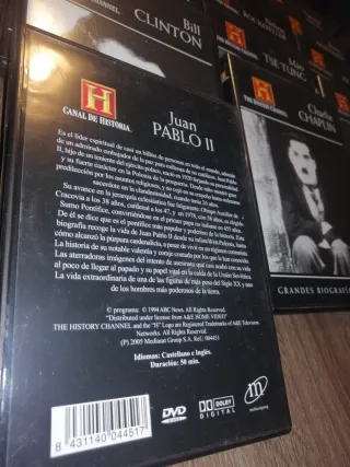 18 DVDs Biografías Historia - 3€ c/u