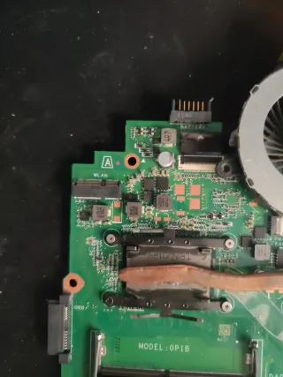 Placa base HP con fallo en tarjeta WiFi