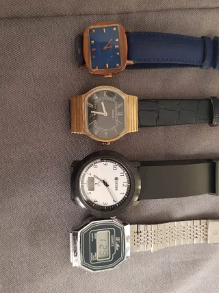 Lote 4 Relojes  D'Ace, Eurochron, Pobeda, Breil